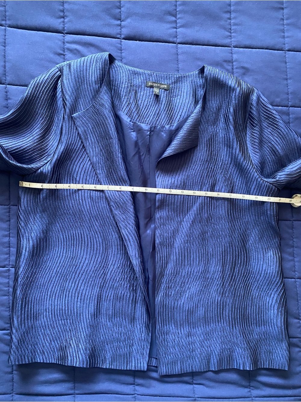 Eileen Fisher Textured Silk Blend Jacket - Picture 5 of 10